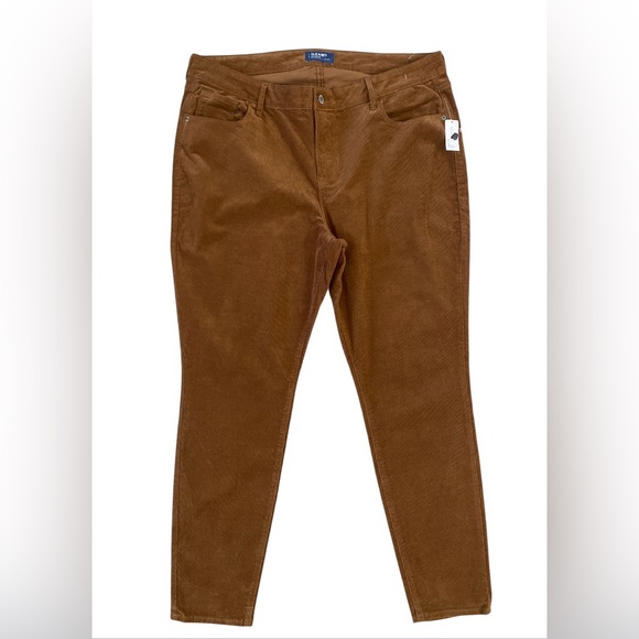 Old Navy Rockstar Mid-Rise Corduroy Brown Pants. Women’s 18 Regular - Picture 1 of 11